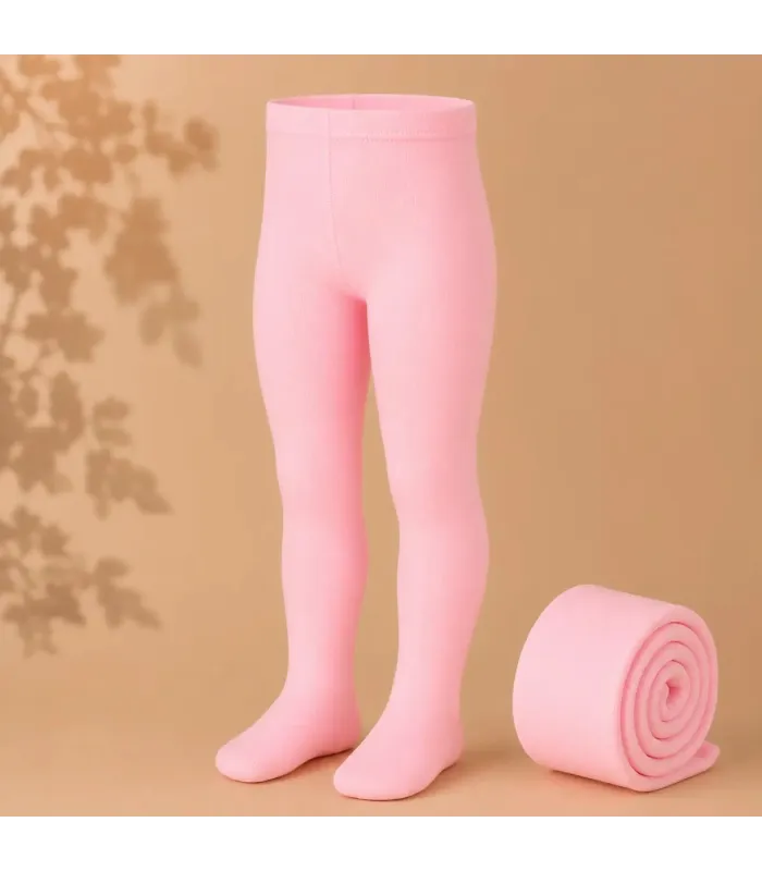 Leotardo Liso Cóndor Rosa 500 para bebé y niña