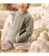 Niño con el Conjunto Pololo bebé topo canalé cuadros algodón suave invierno detalle