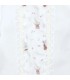 Detalles del Conjunto Polaina bebé mint sin cuello algodón con panel estampado y punto fino acanalado con puntilla