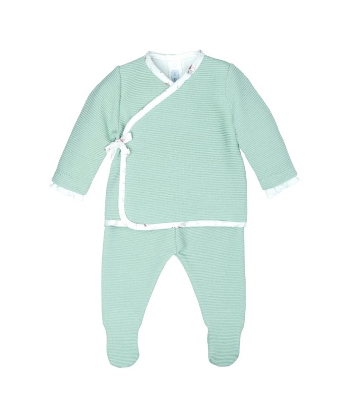 Conjunto 3 piezas bebé mint Calamaro