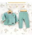 Conjunto Legging bebé mint botones Calamaro Arosa