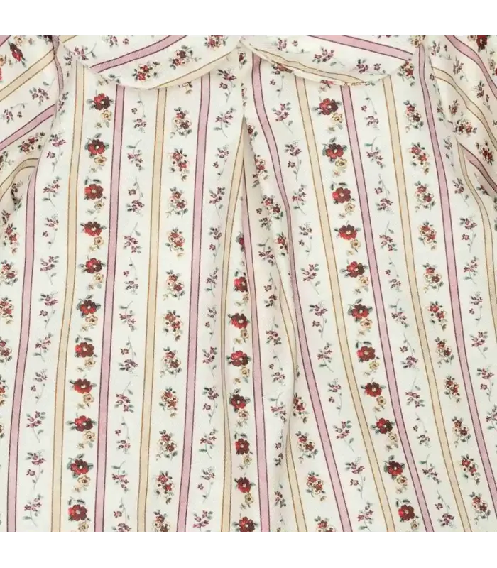 Detalles del Jesusito bebé arena algodón estampado floral líneas verticales con braguita a juego suave
