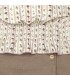 Diseño del Conjunto niña arena algodón blusa floral rayas verticales con falda pantalón lisa reciclada