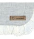 Detalles del Bolso niña gris algodón puntilla volante lateral solapa cinta larga textura suave