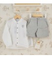 Conjunto Pantalón niño gris elegante Calamaro Tui Excellentt