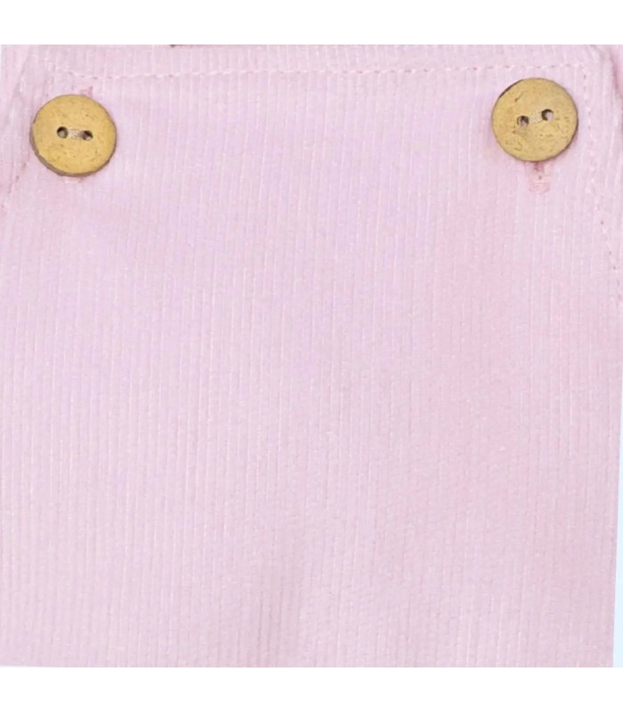 Detalles del Peto bebé rosa de algodón colección Antas Calamaro para recién nacido con diseño clásico