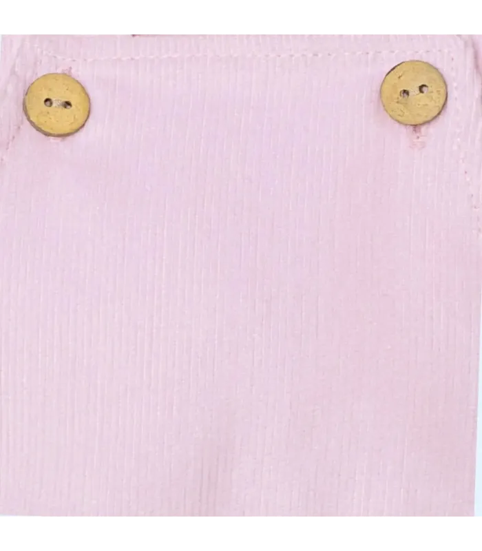 Detalles del Peto bebé rosa de algodón colección Antas Calamaro para recién nacido con diseño clásico
