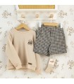 Conjunto pantalón niño crudo Calamaro Borbén