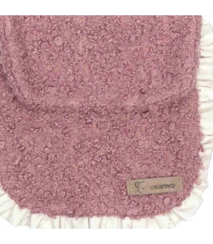 Detalles del bolso niña nude borreguito bandolera rosa empolvado volante detalle suave invierno elegante