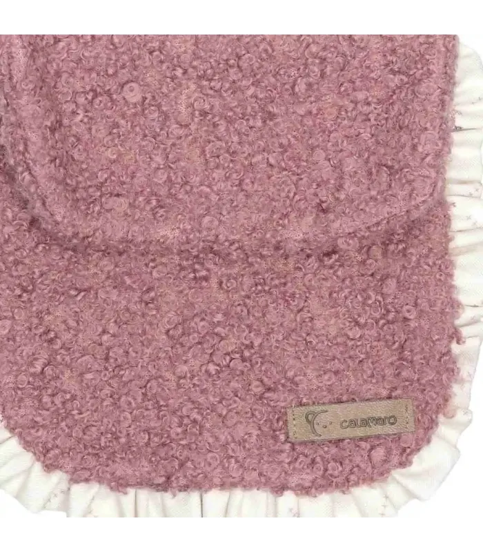 Detalles del bolso niña nude borreguito bandolera rosa empolvado volante detalle suave invierno elegante