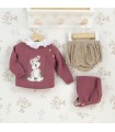 Conjunto Bebe Niña y Capota