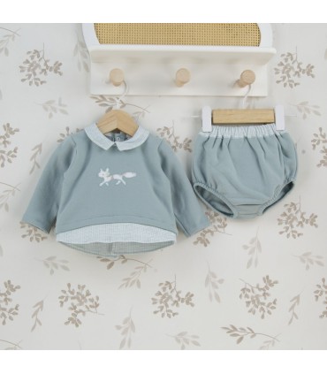 ▶️  Conjunto Felpa con Pico Ranita Niño Bosco al por mayor 41132 | Top Baby