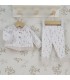 ▶️  Conjunto Polaina con Bebe Niño Huella al por mayor 50131 | Top Baby