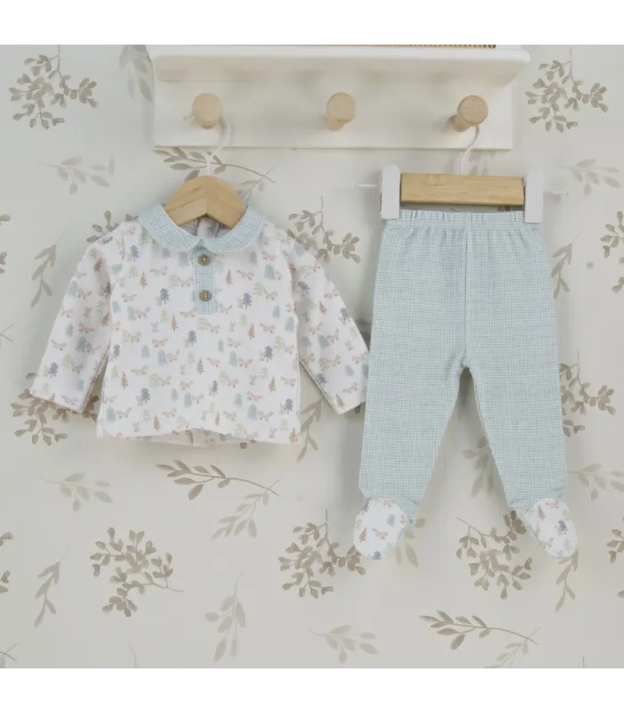 ▶️  Conjunto Polaina con Bebe Niño Bosco al por mayor 50132 | Top Baby
