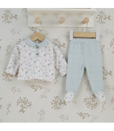 ▶️  Conjunto Polaina con Bebe Niño Bosco al por mayor 50132 | Top Baby