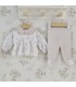 ▶️  Conjunto Polaina con Volante Niña Huella al por mayor 51131 | Top Baby