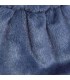 Textura del bolso niña azul invierno tejido aterciopelado asa larga detalle textura elegante