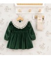 Vestido niña verde bosque Calamaro Castro