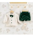 Conjunto Pololo bebé verde elegante Calamaro Castro