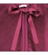 Detalles de la capa niña granate con lazo frontal tejido suave elegante abrigo ligero invierno