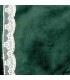 Detalles del capota bebé verde bosque con puntilla lateral tejido suave elegante invierno ajuste cómodo