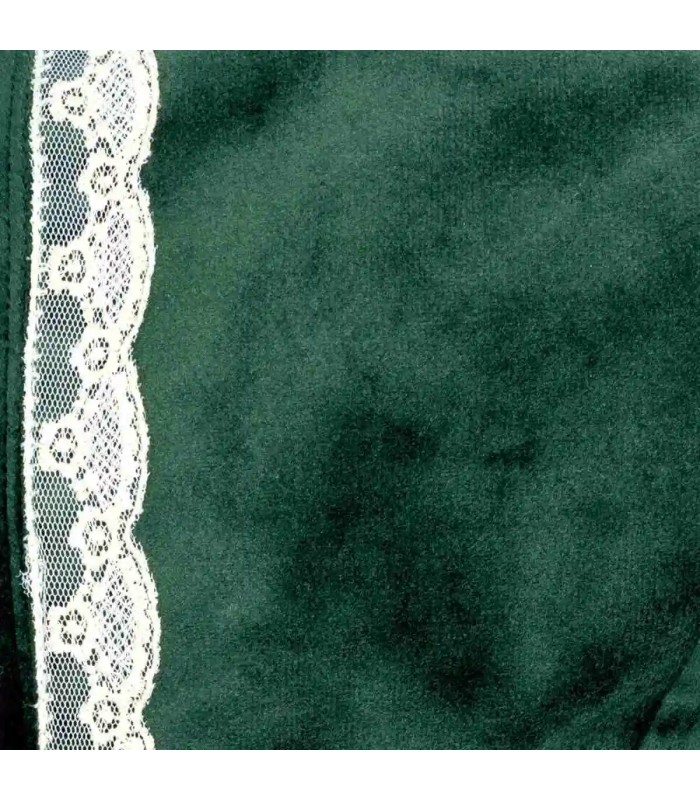 Detalles del capota bebé verde bosque con puntilla lateral tejido suave elegante invierno ajuste cómodo