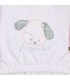 Diseño del conjunto sport bebé rosa algodón suave sudadera dibujo central pantalón elástico invierno detalle tejido