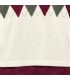 Detalles del conjunto niño granate pantalón algodón jersey rombos cuello alto detalle
