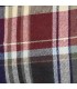 Estampado del diseño de la capota bebé granate cuadros algodón lazos laterales detalle clásico invierno elegante