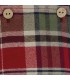 Detalles del peto bebé granate cuadros algodón tirantes botones diseño clásico invierno detalle