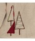 Detalles del conjunto pololo bebé corto granate cuadros algodón sudadera beige bordado detalle invierno