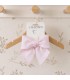 Lazo Pelo bebé rosa tejido suave pinza grande detalle lazo elegante accesorio cabello