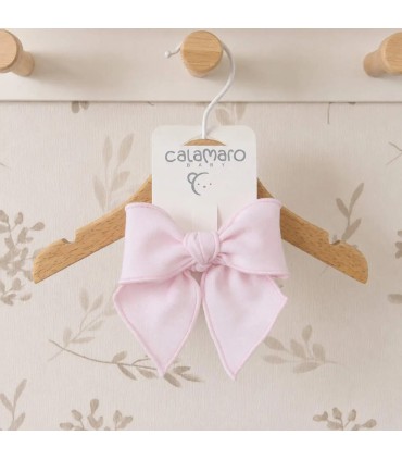 Lazo Pelo bebé rosa tejido suave pinza grande detalle lazo elegante accesorio cabello