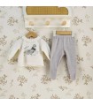 Conjunto Polaina bebé gris Calamaro Foz