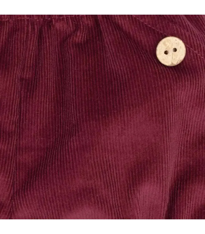 Diseño del Pololo Bebé Granate algodón suave con cintura elástica diseño bombacho
