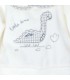 Detalles del conjunto polaina bebé gris cuello dibujo dinosaurio suave invierno