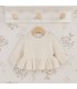 Blusa Niña Arena algodón bambula volante bajo textura suave ligera