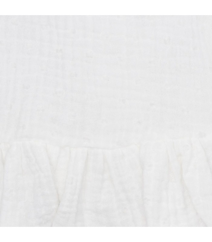 Detalles de la Blusa Niña Natural algodón bambula volante bajo textura suave ligera