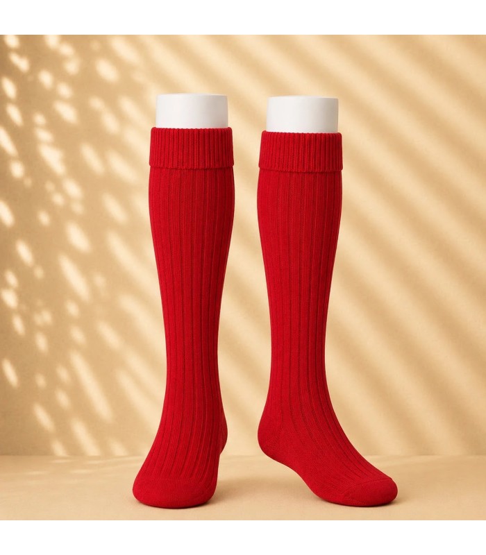 Calcetín Canalé Cóndor Rojo 550 de algodón para bebé y niño