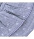Detalles del Babero Volante Bebé Denim algodón bambula forma circular fruncido elegante