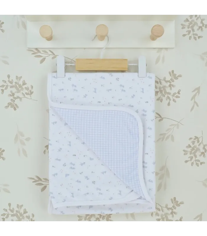 ▶️  Arrullo Reversible Nido Celeste al por mayor 4036 CELESTE | Top Baby