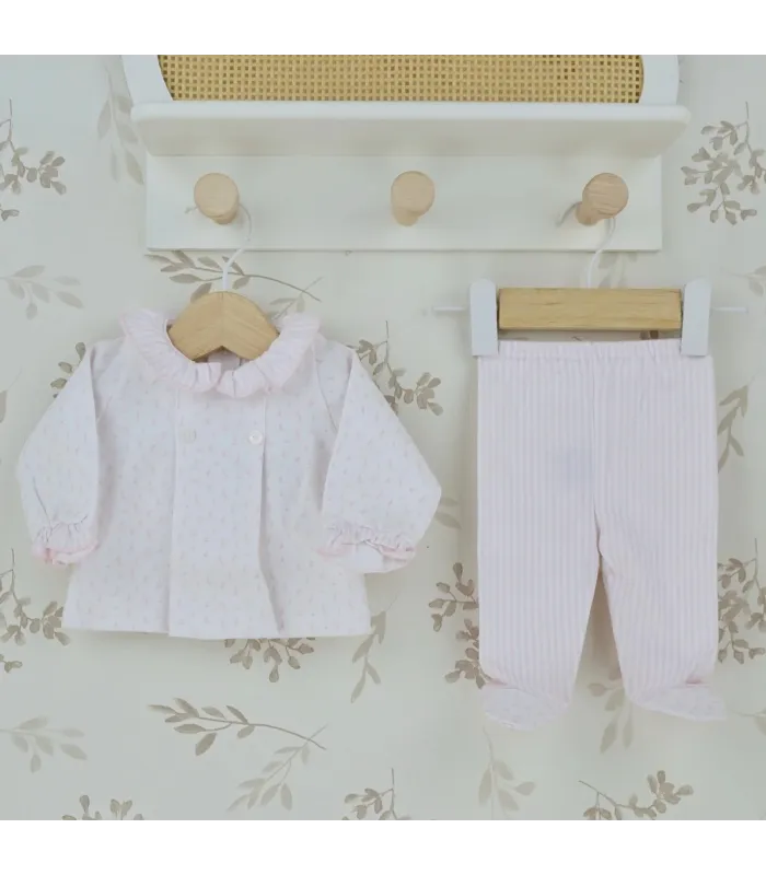 ▶️  Conjunto Polaina con Volante Niña Aromas al por mayor 51134 | Top Baby