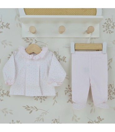 ▶️  Conjunto Polaina con Volante Niña Aromas al por mayor 51134 | Top Baby