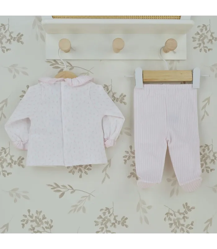 ▶️  Conjunto Polaina con Volante Niña Aromas al por mayor 51134 | Top Baby