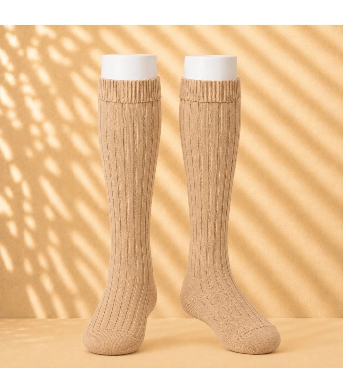 Calcetín Canalé Cóndor Camel 326 de algodón para bebé y niño