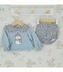 ▶️  Conjunto Corto Bebe Niña Pantalón y Sudadera Cristal al por mayor 42631 | Top Baby