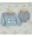 Conjunto Corto Bebe Niña Pantalón y Sudadera Cristal