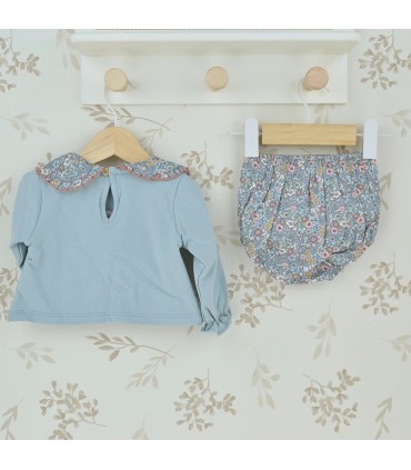 Conjunto Corto Bebe Niña Pantalón y Sudadera Cristal
