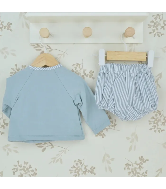 ▶️  Conjunto Corto Bebe Niño Pantalón y Sudadera Cristal al por mayor 41631 | Top Baby
