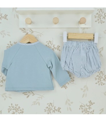 Conjunto Corto Bebe Niño Pantalón y Sudadera Cristal